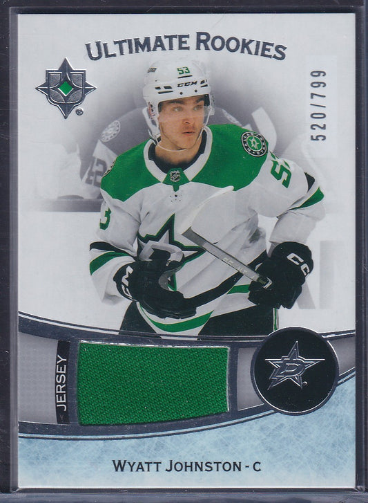 WYATT JOHNSTON - 2022 Upper Deck Ultimate Rookies Jersey Patch #185, /799