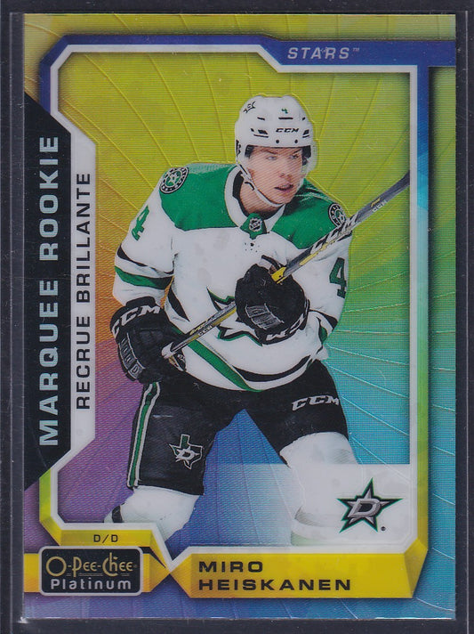 MIRO HEISKANEN - 2018 O-Pee-Chee Platinum Marquee Rookie RAINBOW COLOR WHEEL 175