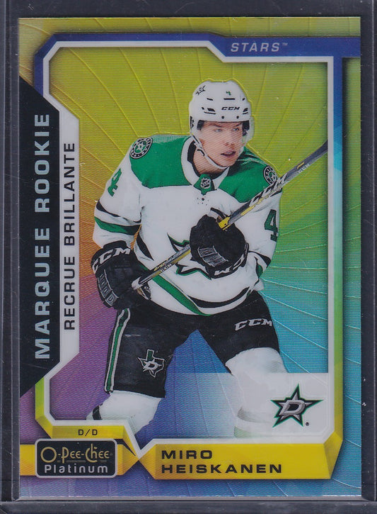 MIRO HEISKANEN - 2018 O-Pee-Chee Platinum Marquee Rookie RAINBOW COLOR WHEEL 175
