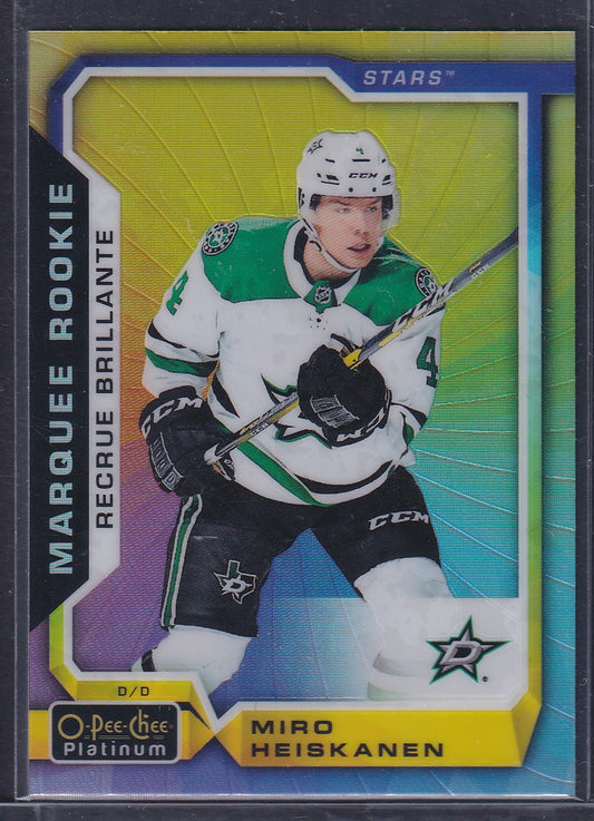 MIRO HEISKANEN - 2018 O-Pee-Chee Platinum Marquee Rookie RAINBOW COLOR WHEEL 175