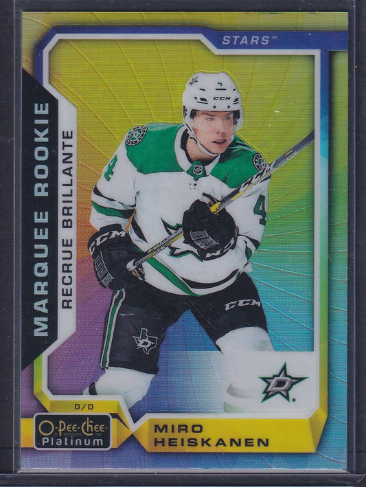 MIRO HEISKANEN - 2018 O-Pee-Chee Platinum Marquee Rookie RAINBOW COLOR WHEEL 175