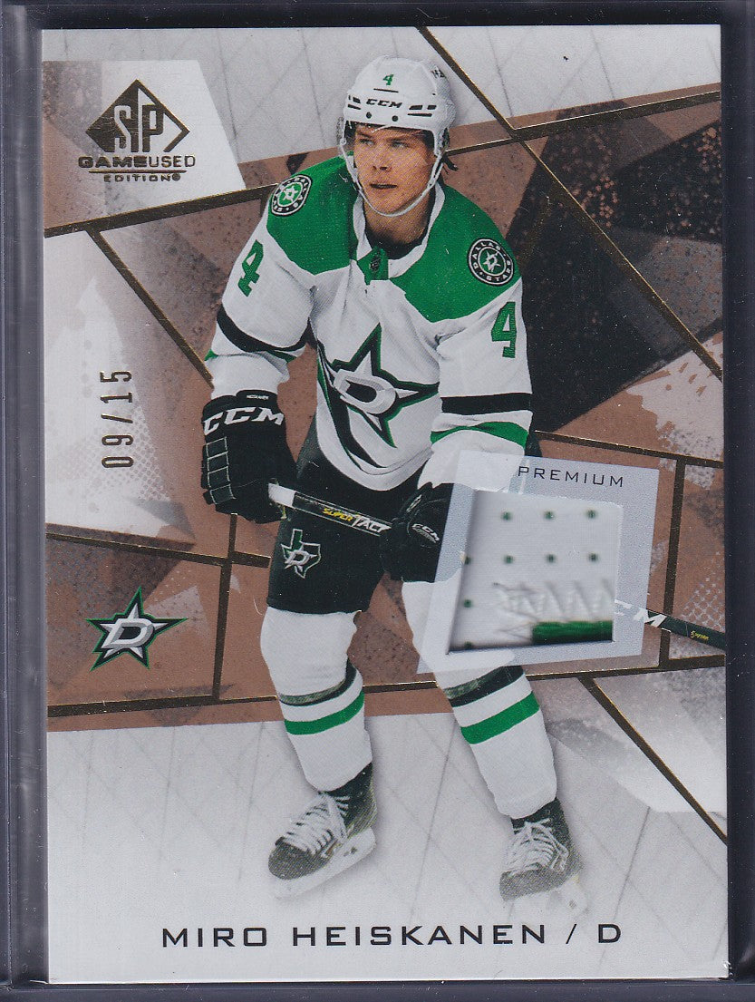 MIRO HEISKANEN - 2021 SP Game Used Premium Patch #23, /15
