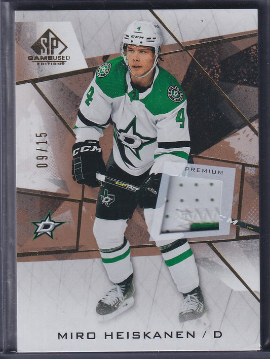 MIRO HEISKANEN - 2021 SP Game Used Premium Patch #23, /15