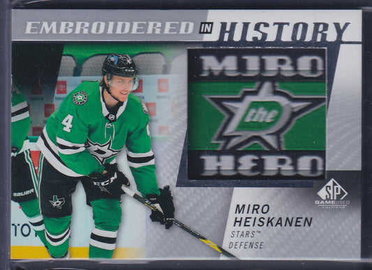 MIRO HEISKANEN - 2021 SP Game Used Embroidered in History #28