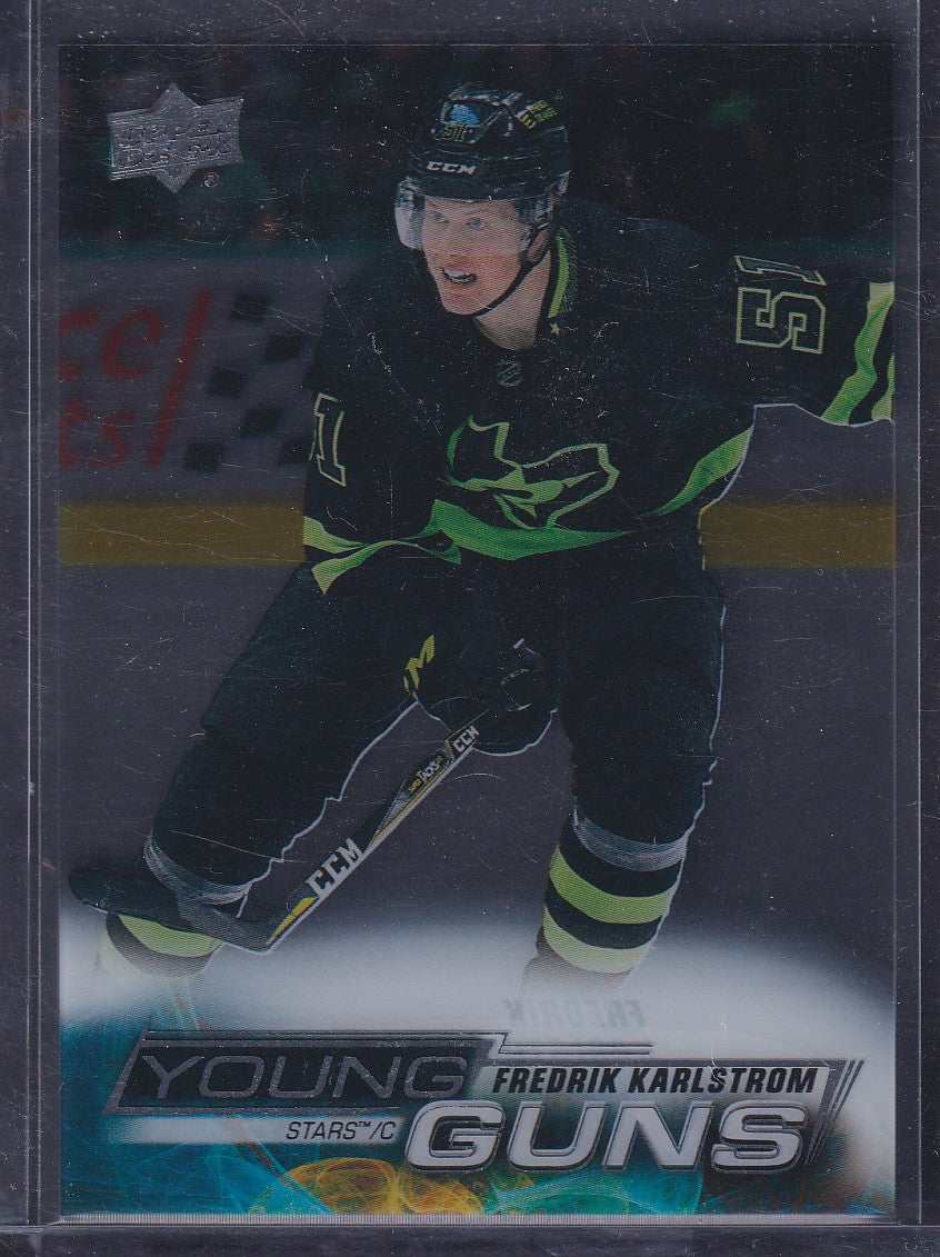 FREDRIK KARLSTROM - 2022 Upper Deck Young Guns CLEAR CUT #229