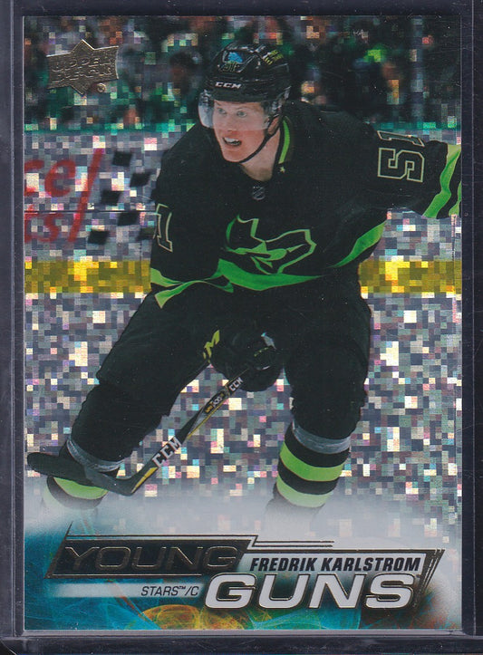 FREDRIK KARLSTROM - 2022 Upper Deck Young Guns SPECKLED RAINBOW #229
