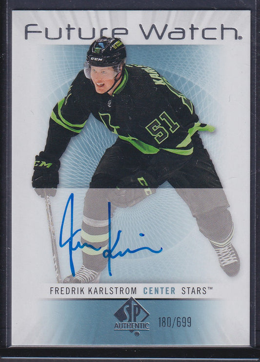 FREDRIK KARLSTROM - 2022 SP Authentic Future Watch Auto Retro #RFWA-KA, /699