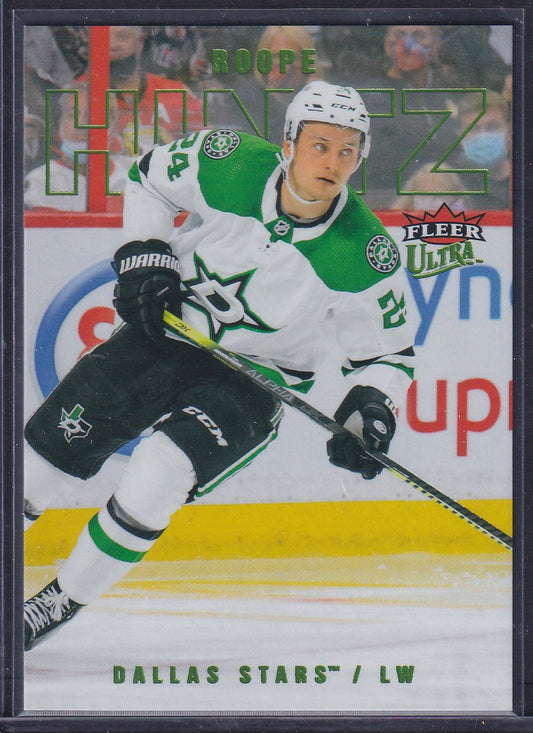 ROOPE HINTZ - 2021 Fleer Ultra Hockey GREEN FOIL #125, /25