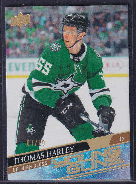 THOMAS HARLEY - 2020 Upper Deck Young Guns HIGH GLOSS #227, /10