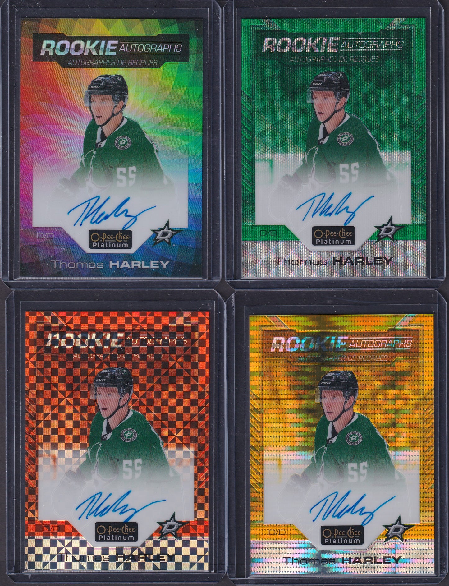 THOMAS HARLEY - 2020 OPC Platinum Rookie Auto RAINBOW #R-TH (Missing GT only)