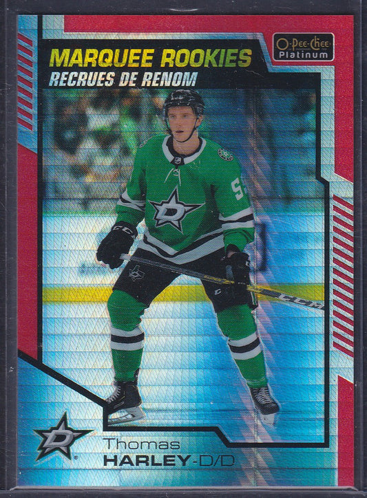 THOMAS HARLEY - 2020 O-Pee-Chee Platinum Marquee Rookies RED PRISM #157 /199