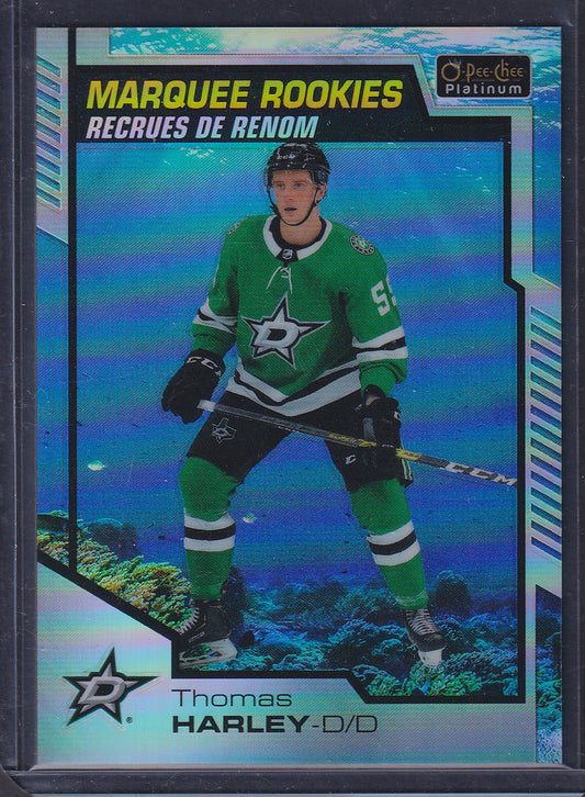 THOMAS HARLEY - 2020 O-Pee-Chee Platinum Marquee Rookies AQUAMARINE #157 /499