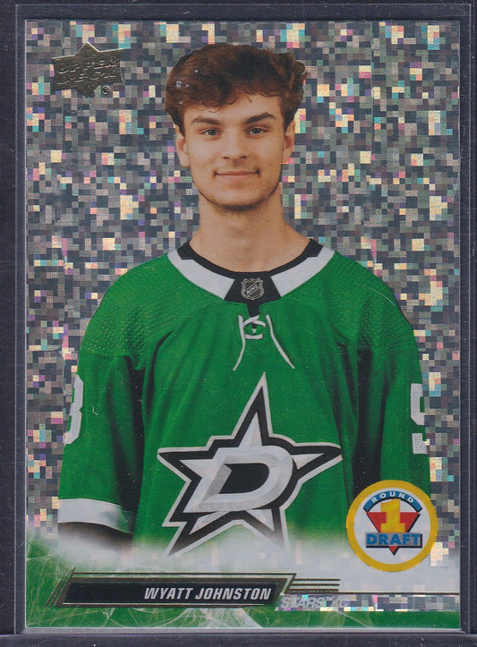 WYATT JOHNSTON - 2022 Upper Deck Extended Draft Round 1 SPECKLED RAINBOW RC #747