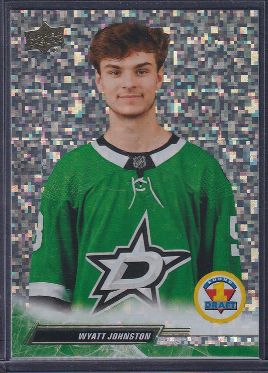 WYATT JOHNSTON - 2022 Upper Deck Extended Draft Round 1 SPECKLED RAINBOW RC #747