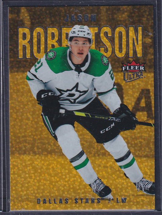 JASON ROBERTSON - 2021 Fleer Ultra Hockey GOLD RAINBOW #61