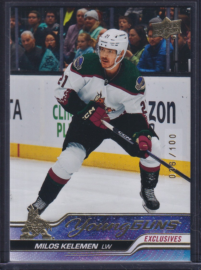 MILOS KELEMEN - 2023 Upper Deck Young Guns EXCLUSIVES #211, /100