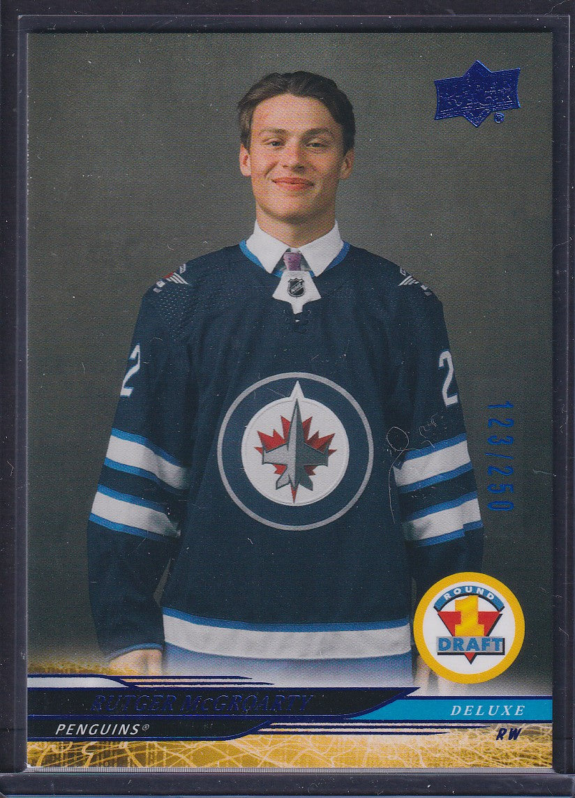 RUTGER MCGROARTY - 2024 Upper Deck Extended Draft Class DELUXE #748, /250