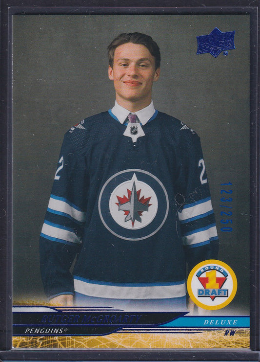 RUTGER MCGROARTY - 2024 Upper Deck Extended Draft Class DELUXE #748, /250