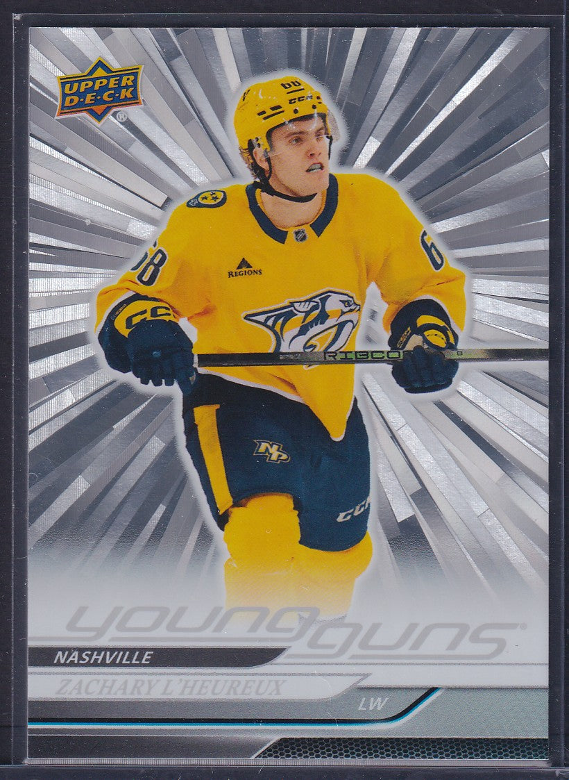 ZACHARY L'HEUREUX - 2024 Upper Deck Young Guns SILVER OUTBURST #480