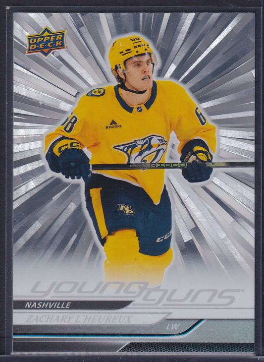 ZACHARY L'HEUREUX - 2024 Upper Deck Young Guns SILVER OUTBURST #480