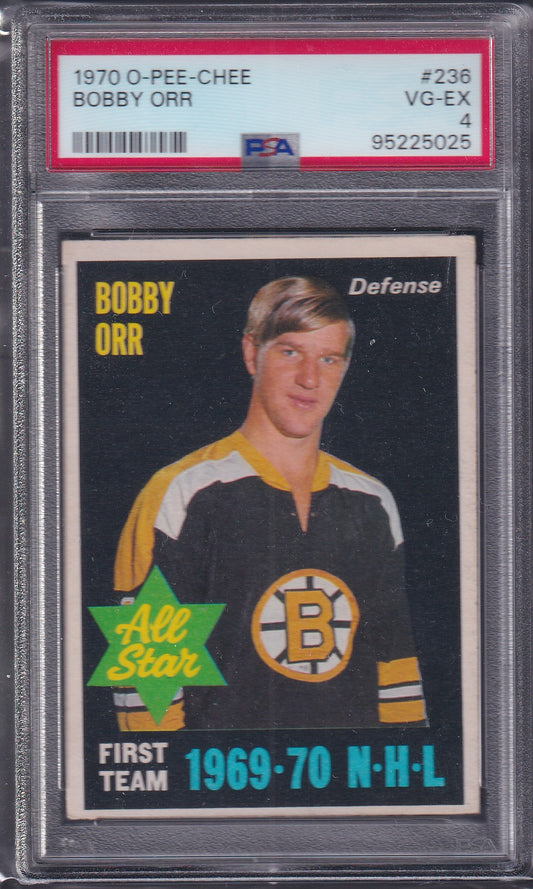 BOBBY ORR - 1970 O-Pee-Chee #236, PSA 4