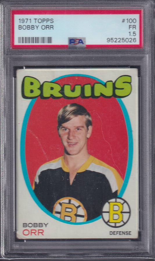 BOBBY ORR - 1971 O-Pee-Chee #100, PSA 1.5