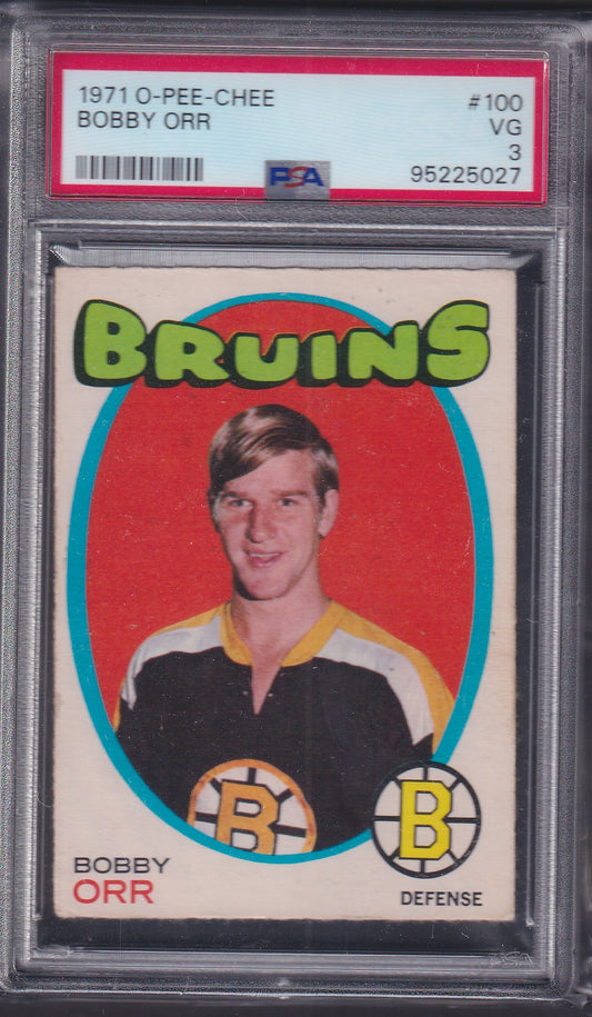 BOBBY ORR - 1971 O-Pee-Chee #100, PSA 3