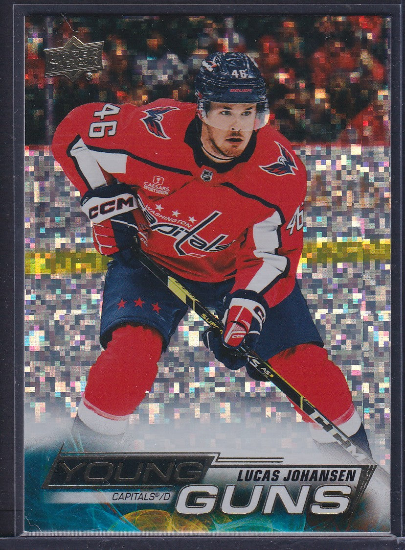 LUCAS JOHANSEN - 2022 Upper Deck Young Guns SPECKLED RAINBOW #482