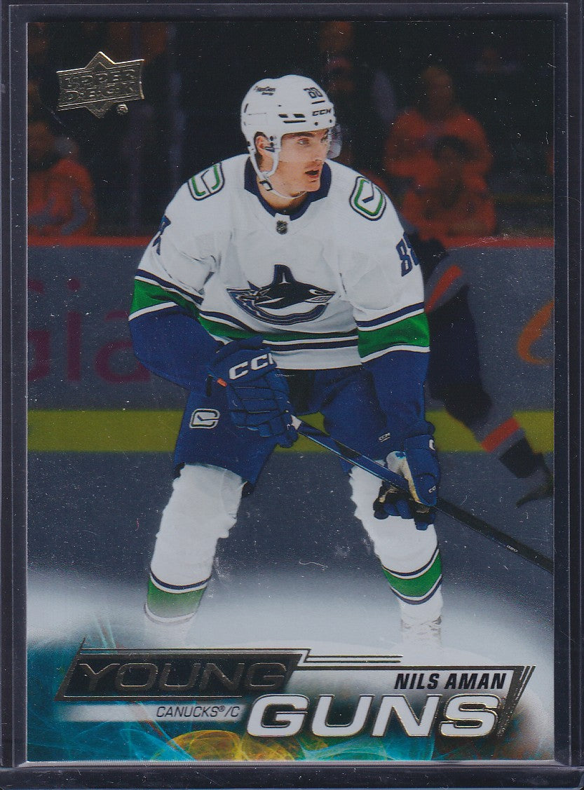 NILS AMAN - 2022 Upper Deck Young Guns SILVER FOIL #454