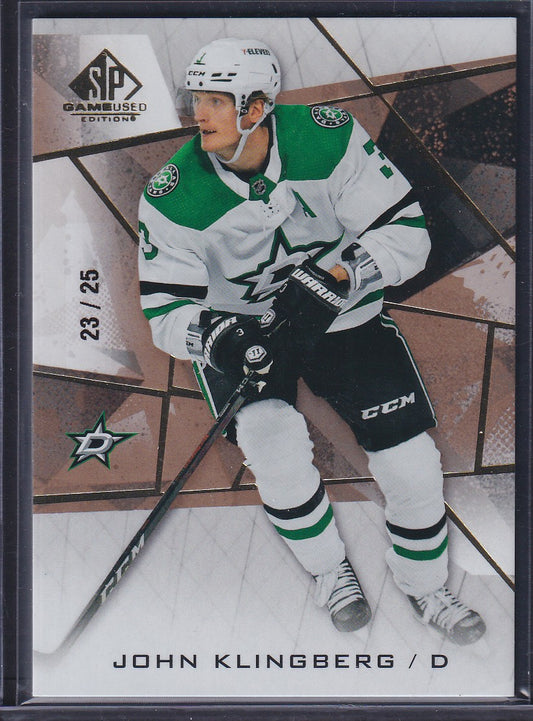 JOHN KLINGBERG - 2021 SP Game Used #53, /25