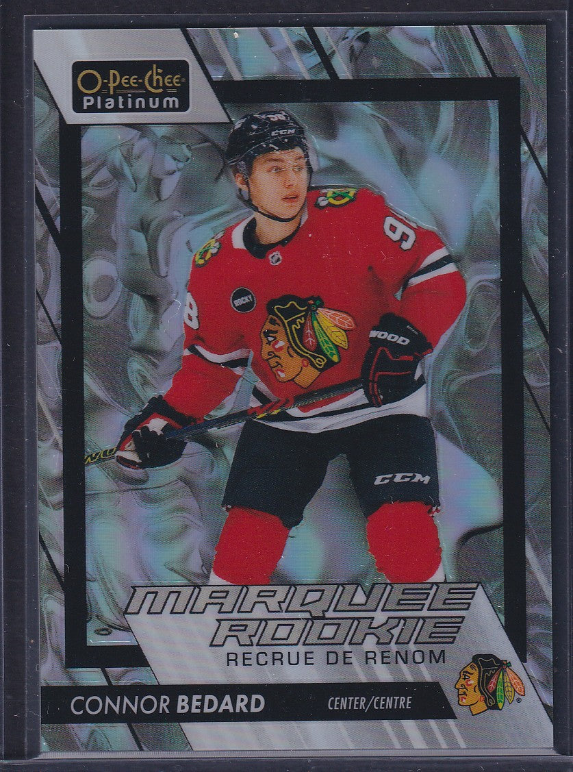 CONNOR BEDARD - 2023 O-Pee-Chee Platinum Marquee Rookie LIQUID METAL #201, /399