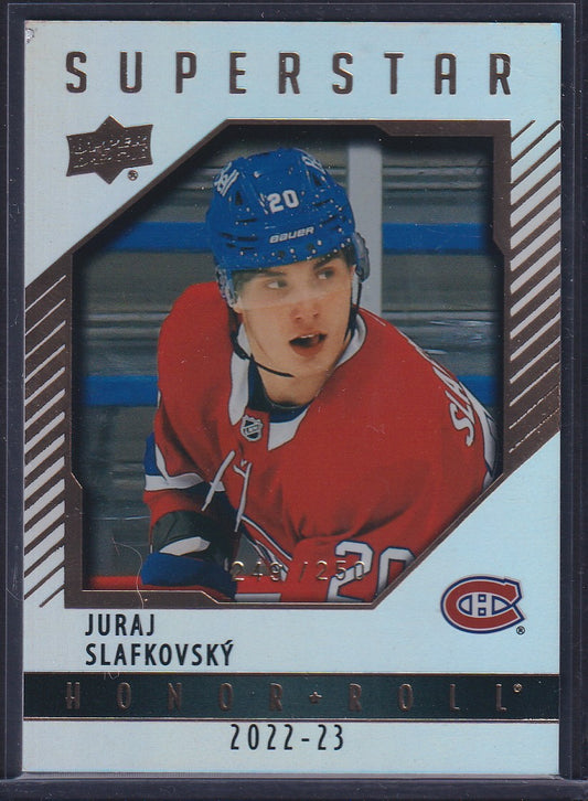JURAJ SLAFKOVSKY - 2022 Upper Deck Superstar Honor Roll #HR100, /250