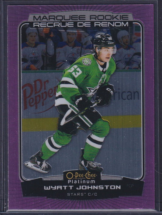 WYATT JOHNSTON - 2022 O-Pee-Chee Platinum Marquee Rookie MATTE PINK #294