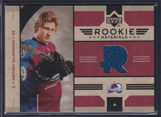 NATHAN MACKINNON - 2022 Upper Deck Rookie Materials Patch #RRM-NM