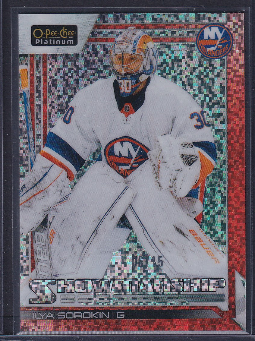 ILYA SOROKIN - 2023 O-Pee-Chee Platinum Showmanship ORANGE PIXELS #S-17