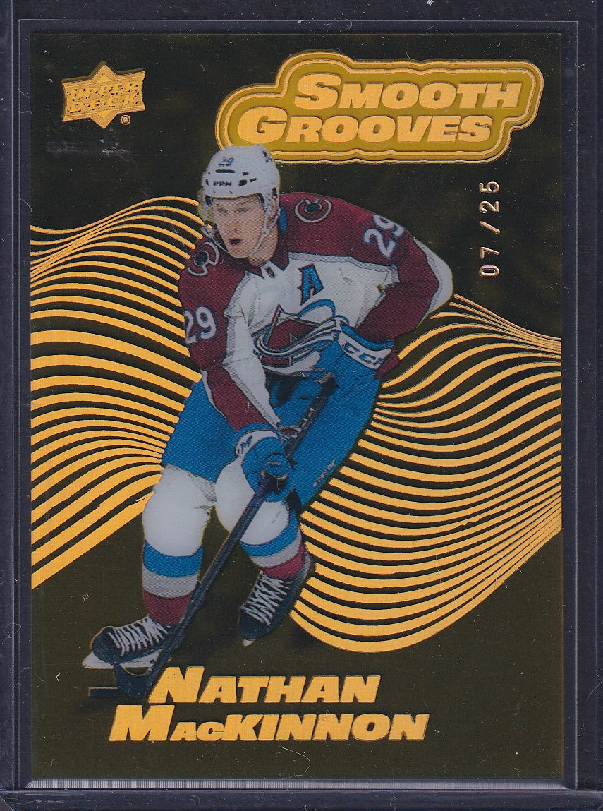 NATHAN MACKINNON - 2022 Upper Deck Smooth Grooves #SG12, /25