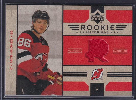JACK HUGHES - 2022 Upper Deck Rookie Materials Patch #RRM-JH