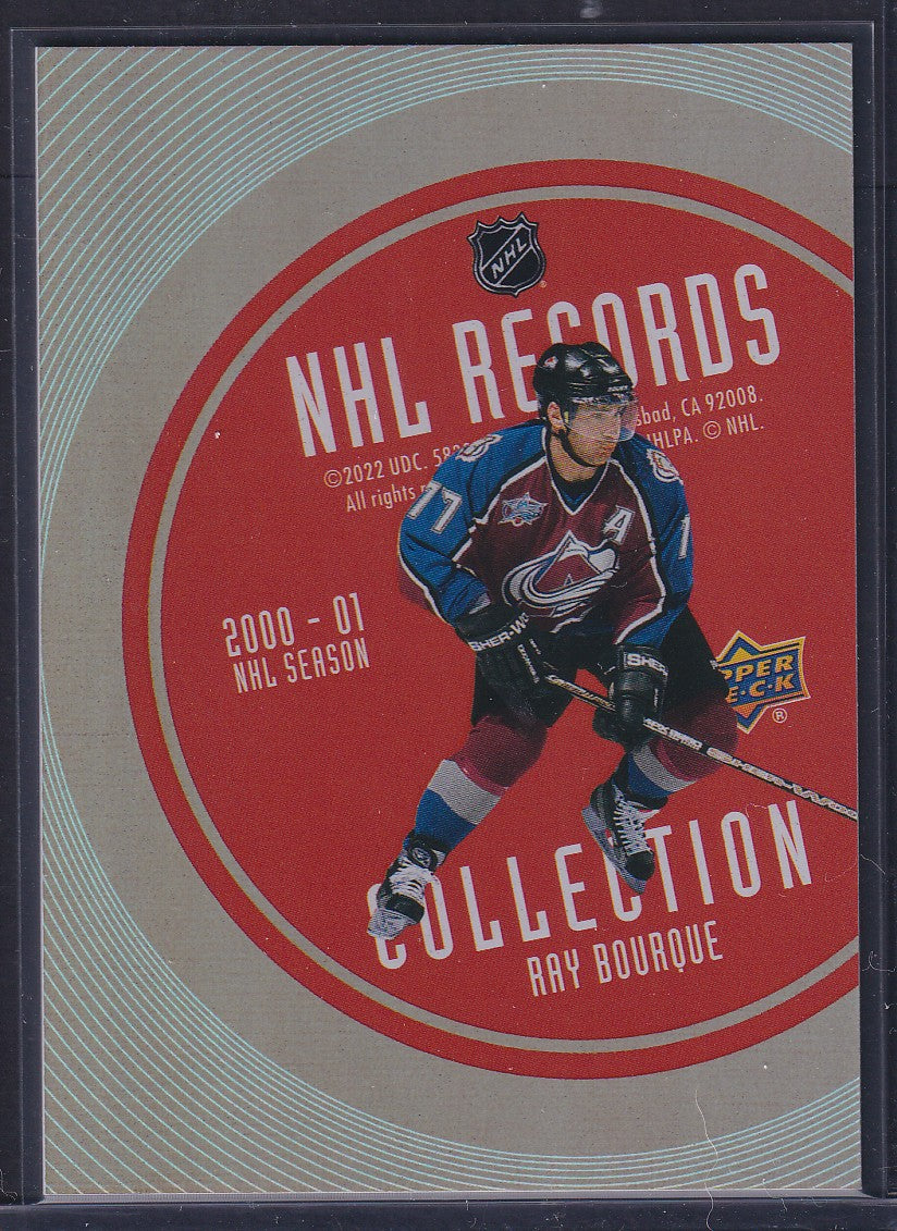 RAY BOURQUE - 2021 Upper Deck NHL Records Collection #RB-5, /250