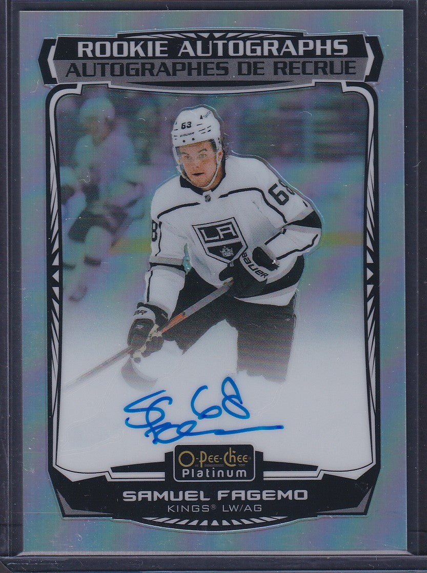 SAMUEL FAGEMO - 2022 O-Pee-Chee Platinum Rookie Autographs RAINBOW #R-SF