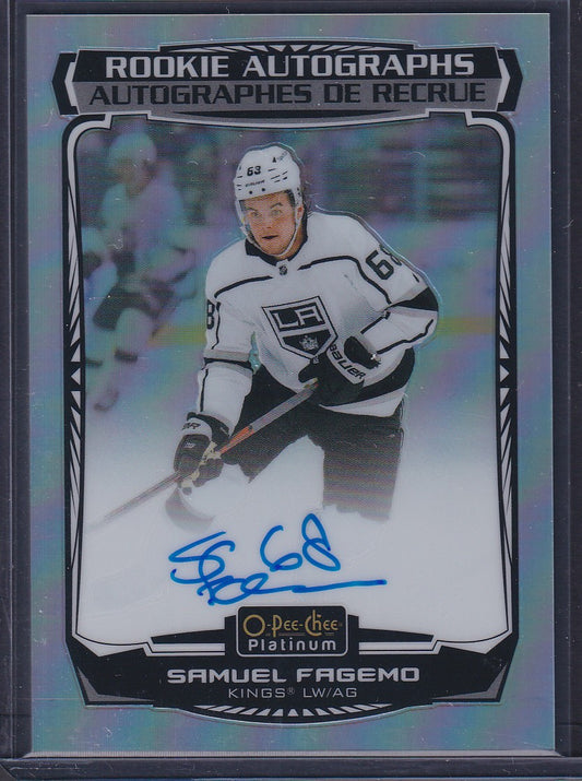 SAMUEL FAGEMO - 2022 O-Pee-Chee Platinum Rookie Autographs RAINBOW #R-SF