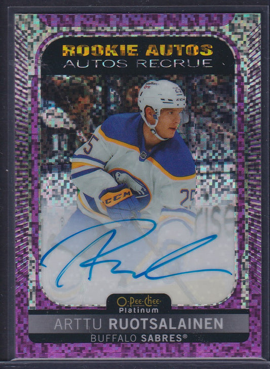 ARTTU RUOTSALAINEN - 2021 O-Pee-Chee Rookie Autos VIOLET PIXELS #R-AR