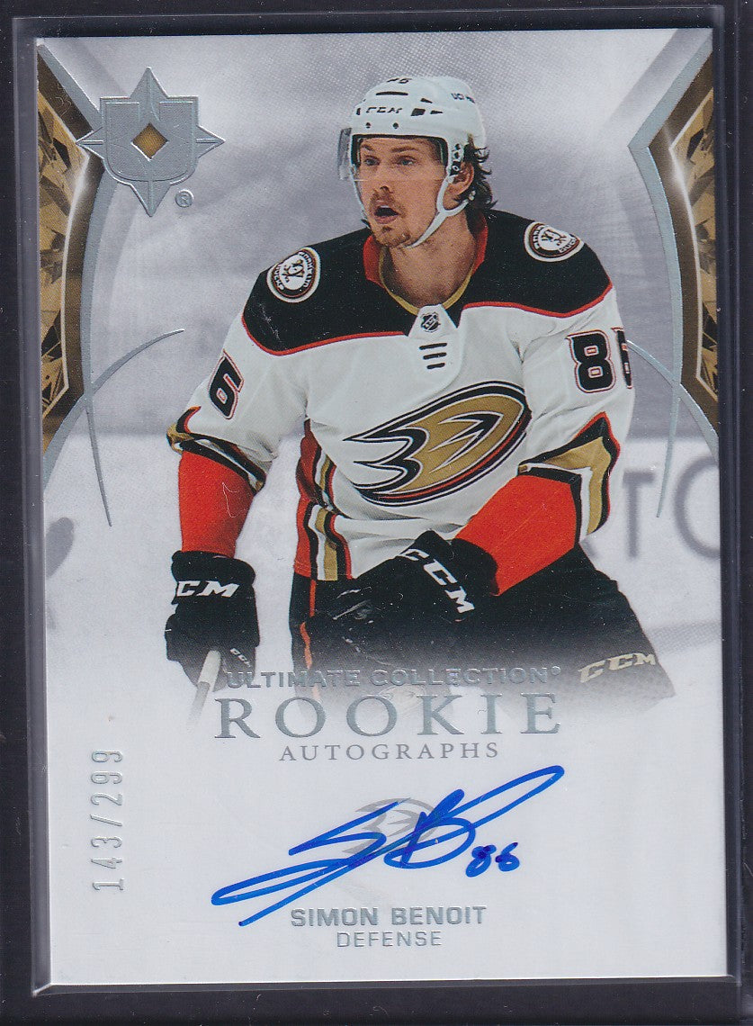 SIMON BENOIT - 2021 Upper Deck Ultimate Rookie Autographs #153, /299