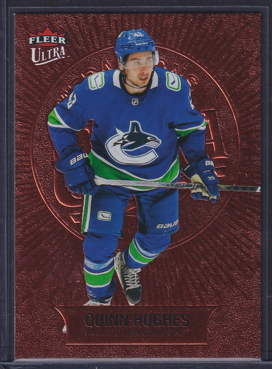 QUINN HUGHES - 2021 Fleer Ultra Medallions #M-37, /75