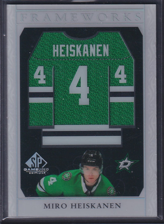 MIRO HEISKANEN - 2021 Upper Deck SP Game Used Frameworks #F-MH
