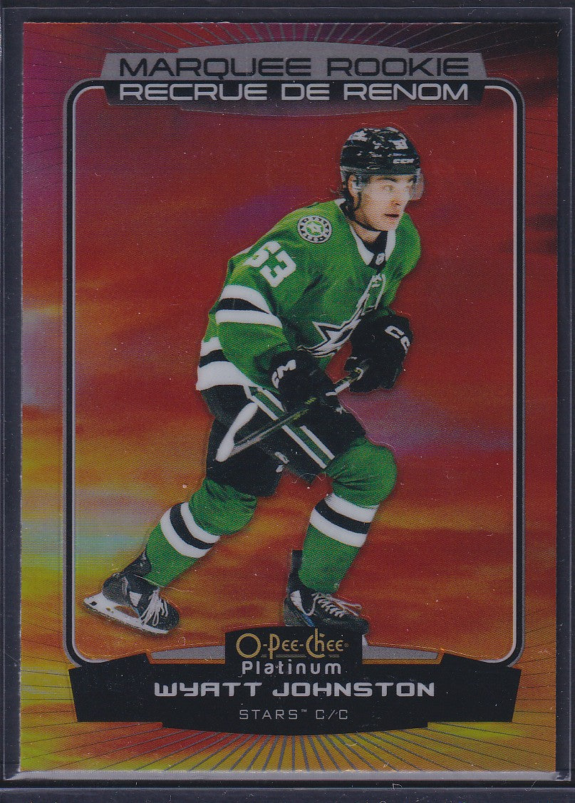 WYATT JOHNSTON - 2022 O-Pee-Chee Platinum Marquee Rookie SUNSET #294