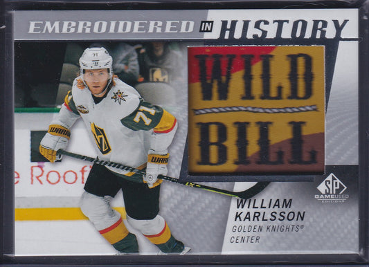 WILLIAM KARLSSON - 2021 SP Game Used Embroidered in History #45