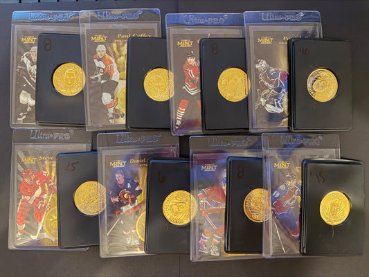 1996 Pinnacle Mint Collection - GOLD PLATED Coins and Cards - Read Description