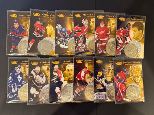 1996 Pinnacle Mint Collection - NICKEL Coins and Cards - Complete Set of 30
