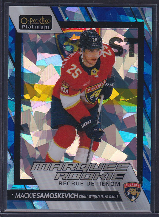 MACKIE SAMOSKEVICH - 2023 O-Pee-Chee Platinum Marquee Rookie BLUE FRAGMENT /125