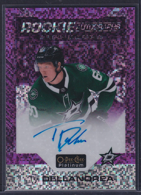 TY DELLANDREA - 2020 O-Pee-Chee Rookie Autographs VIOLET PIXELS #R-TD